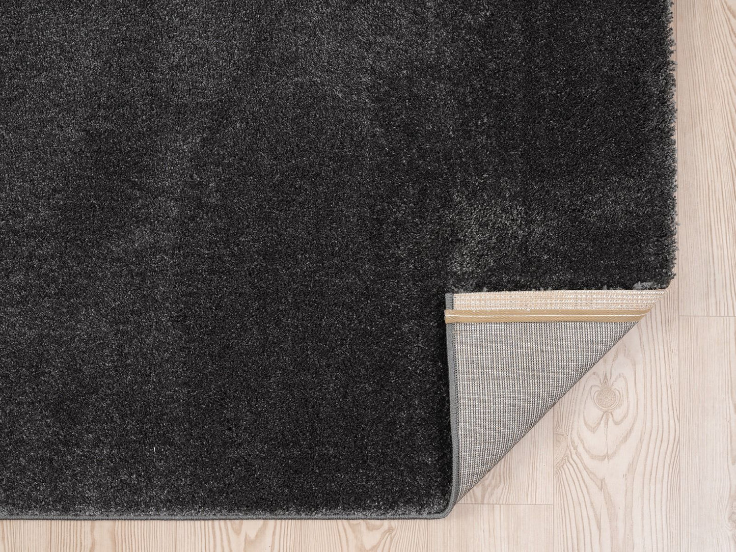 Teppich Asta weicher Hochflor aus harmonischem Design 20 mm Höhe 160 x 230 cm 200x290 cm anthracit