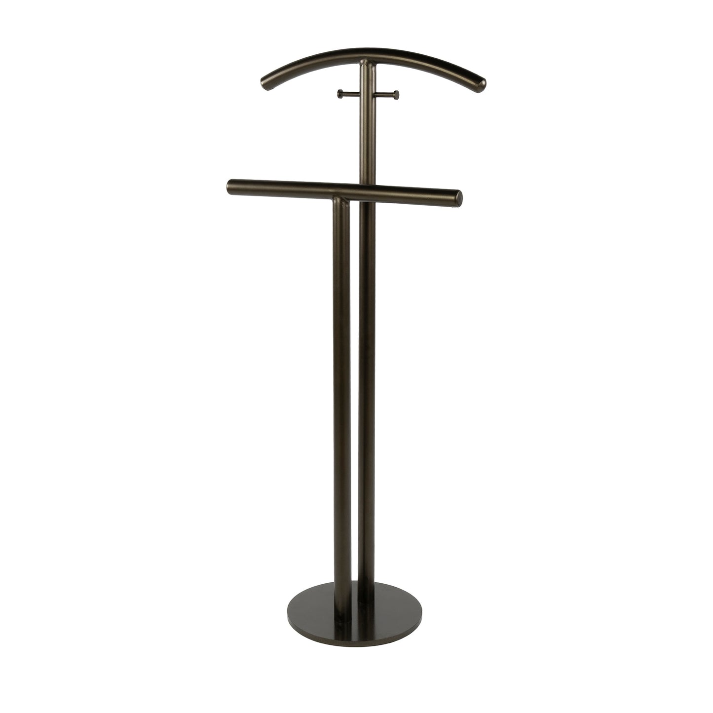 Kleiderständer LUNO Eleganter Kleiderbutler aus Stahl in Bronze-Optik 106 cm