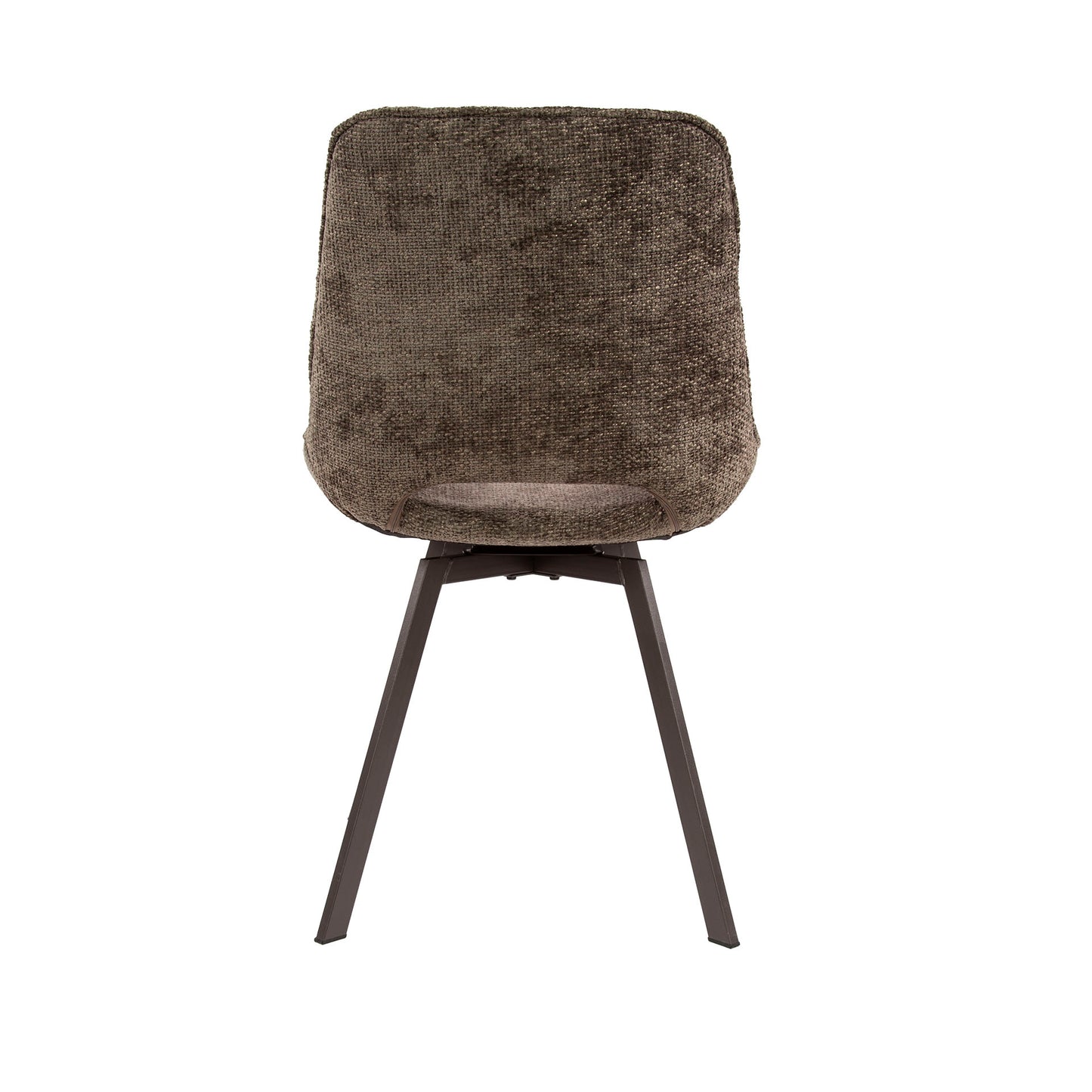 Esszimmerstuhl SWIVEL CHENILLE 360° Drehstuhl ohne Armlehnen im 4er-Set Taupe