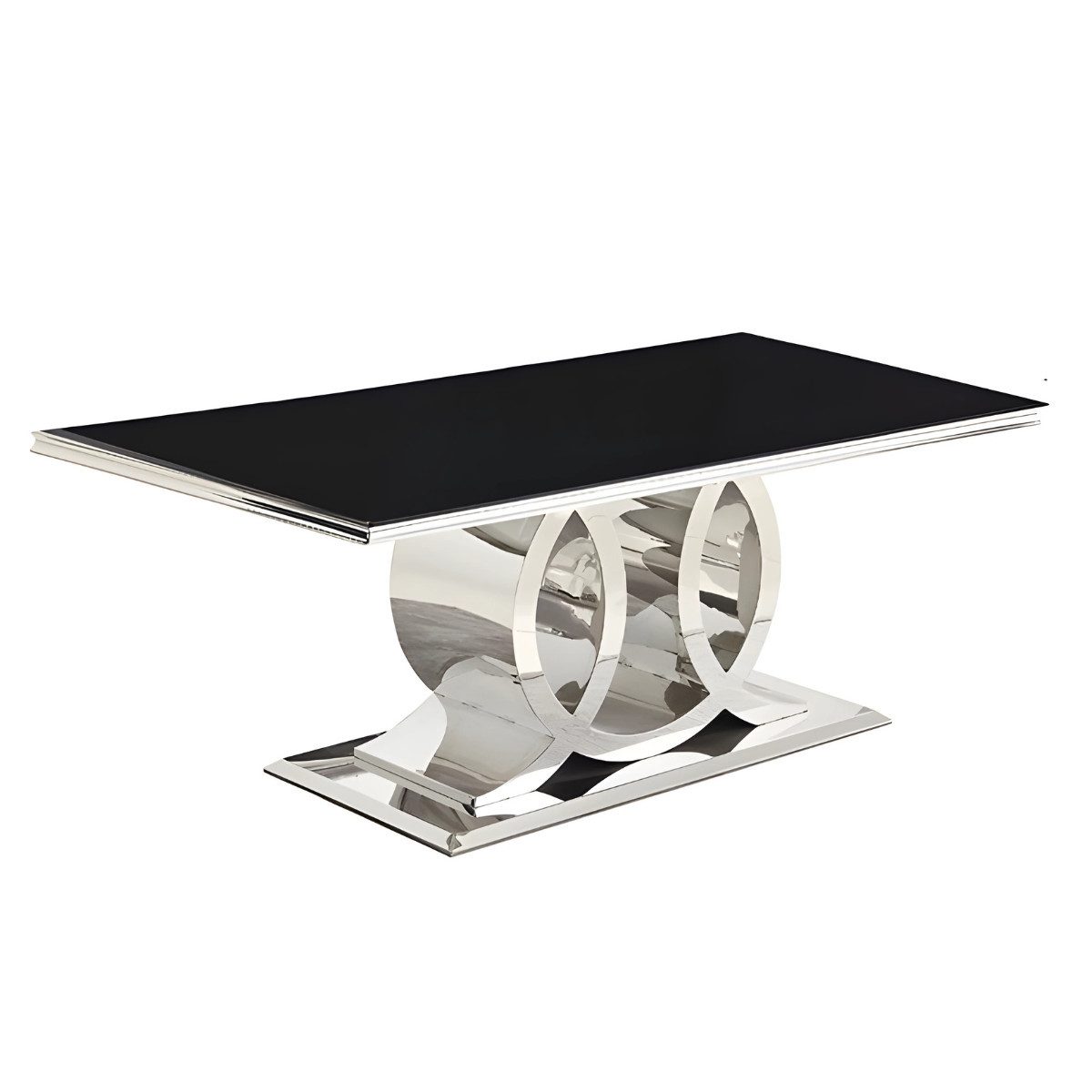 Esstisch Napoli mit einzigartigem Design 180cm Glas rechteckig
