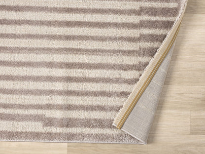 Teppich Nova rechteckig klare Linienführung 13 mm Höhe 160 x 230 cm 200x290 cm beige
