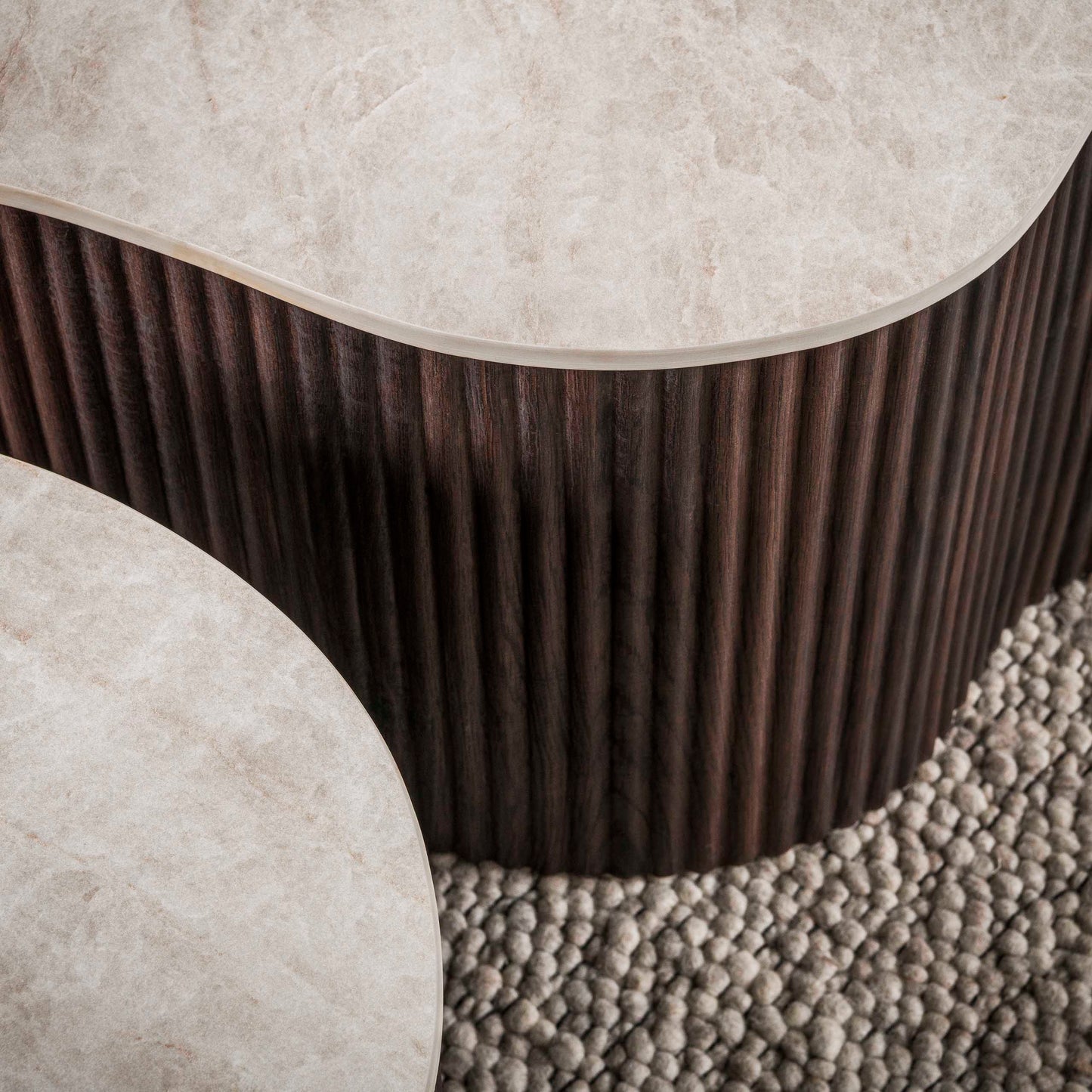 Couchtisch Set CERAMO GRANDE 2-teilige XXL-Loungetische im Monolith-Design