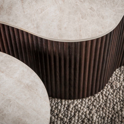 Couchtisch Set CERAMO GRANDE 2-teilige XXL-Loungetische im Monolith-Design