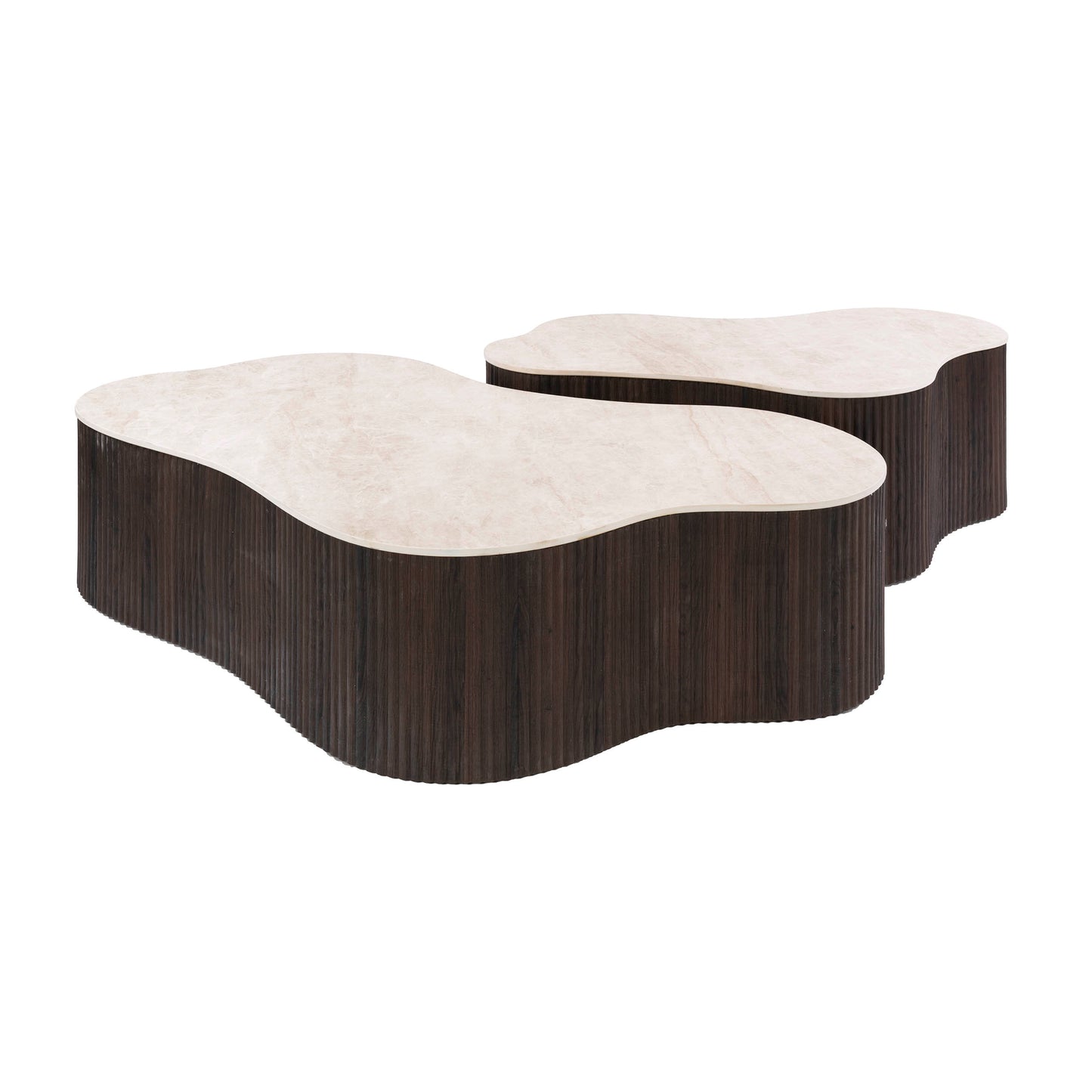Couchtisch Set CERAMO GRANDE 2-teilige XXL-Loungetische im Monolith-Design