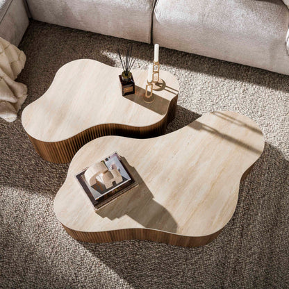 Couchtisch Set CERAMO GRANDE 2-teilige XXL-Loungetische im Monolith-Design