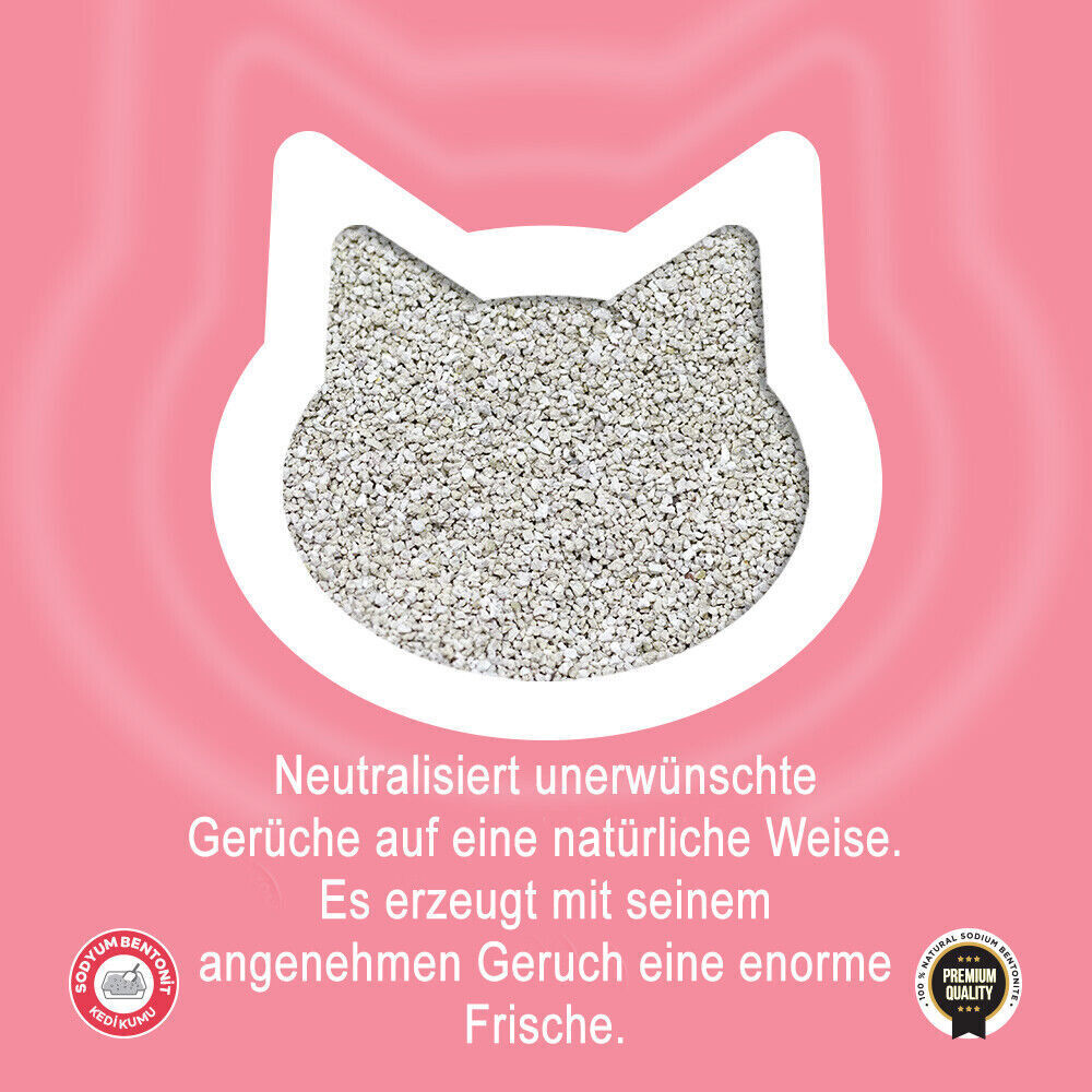 5L 10L 30L Toi Moi Katzenstreu klumpend mit Babypuderduft Naturprodukt staubarm