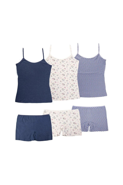 2tlg. Sexy Damen Spitze Hausanzug Pyjama Sets Schlafanzug Negligee Shorts Outfit