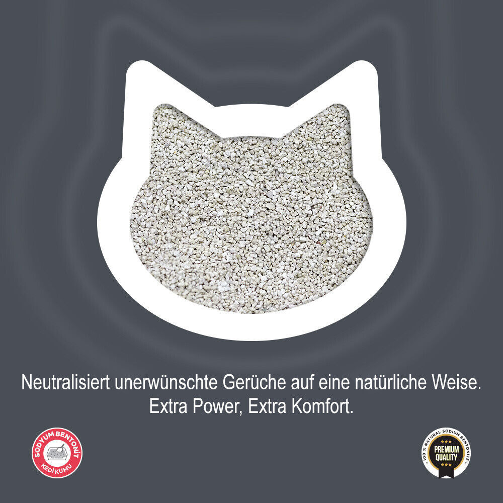 5L 10L 30L Toi Moi Katzenstreu klumpend mit Babypuderduft Naturprodukt staubarm