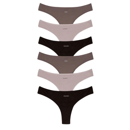 Brazilian Slips 6er Set Unterhosen Damen Baumwoll Panty Unterwäsche Frauen S/M/L