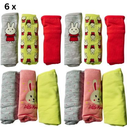 6 Mädchen Slips Unterhosen Unterwäsche Panty Kinder Baumwolle Hipster 3-10 Jahre