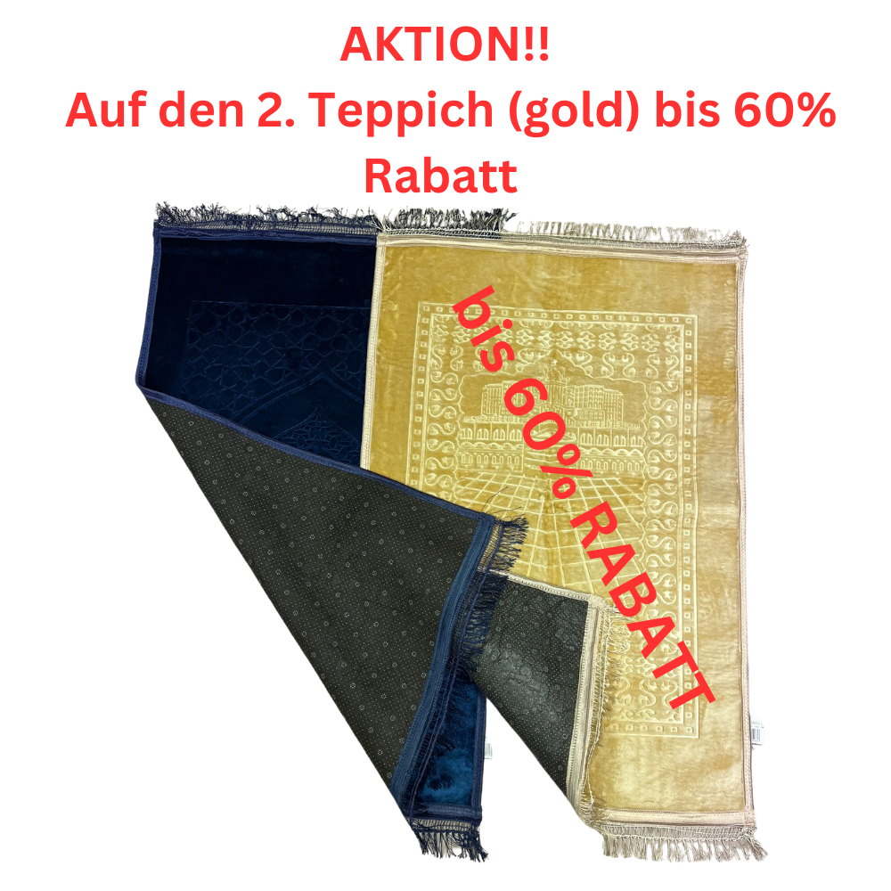 Gebetsteppich Weich gepolstert Groß Teppich Namazlik vers. Farben Islam RABATT