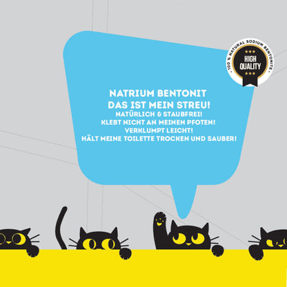 5L 10L 30L Toi Moi Katzenstreu klumpend mit Babypuderduft Naturprodukt staubarm