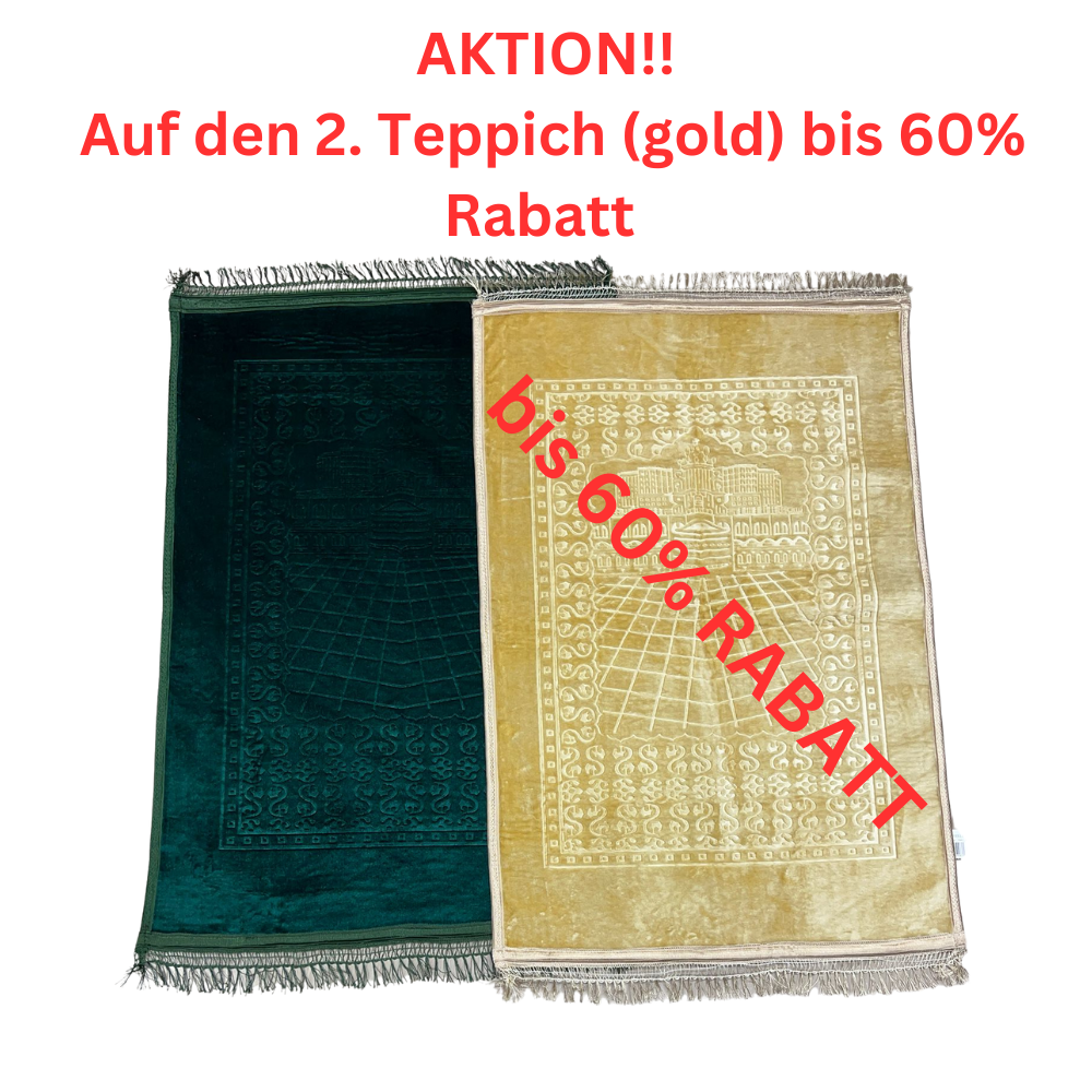 Gebetsteppich Weich gepolstert Groß Teppich Namazlik vers. Farben Islam RABATT