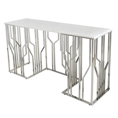 Ablagetisch Taranto mit edler Tischlatte in Marmoroptik 150cm