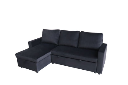 Ecksofa mit Schlaffunktion & Stauraum – 215 x 127 x 90 cm