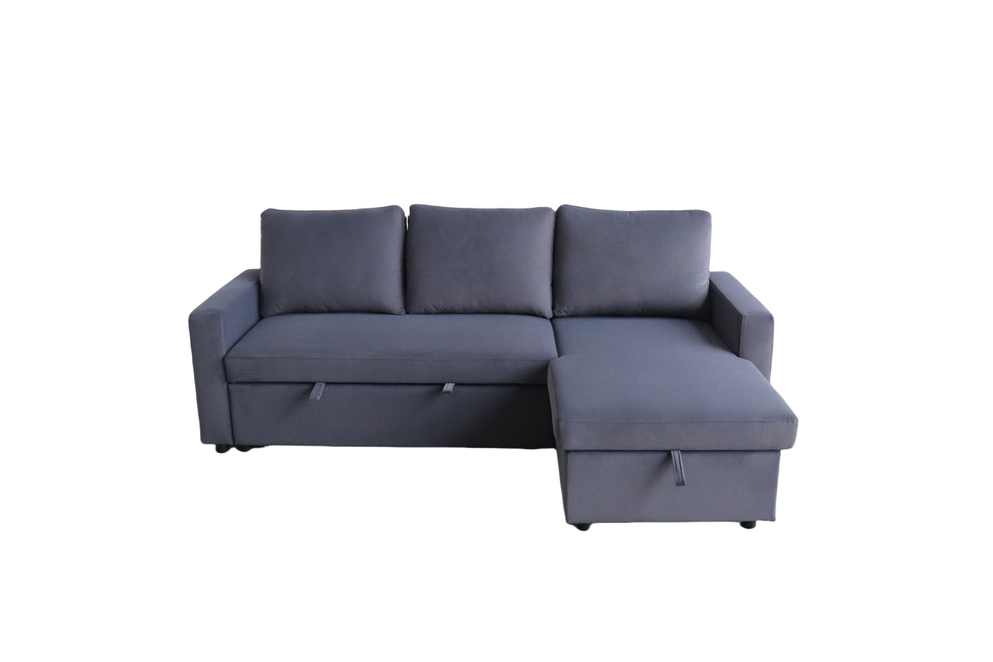 Ecksofa mit Schlaffunktion & Stauraum – 215 x 127 x 90 cm