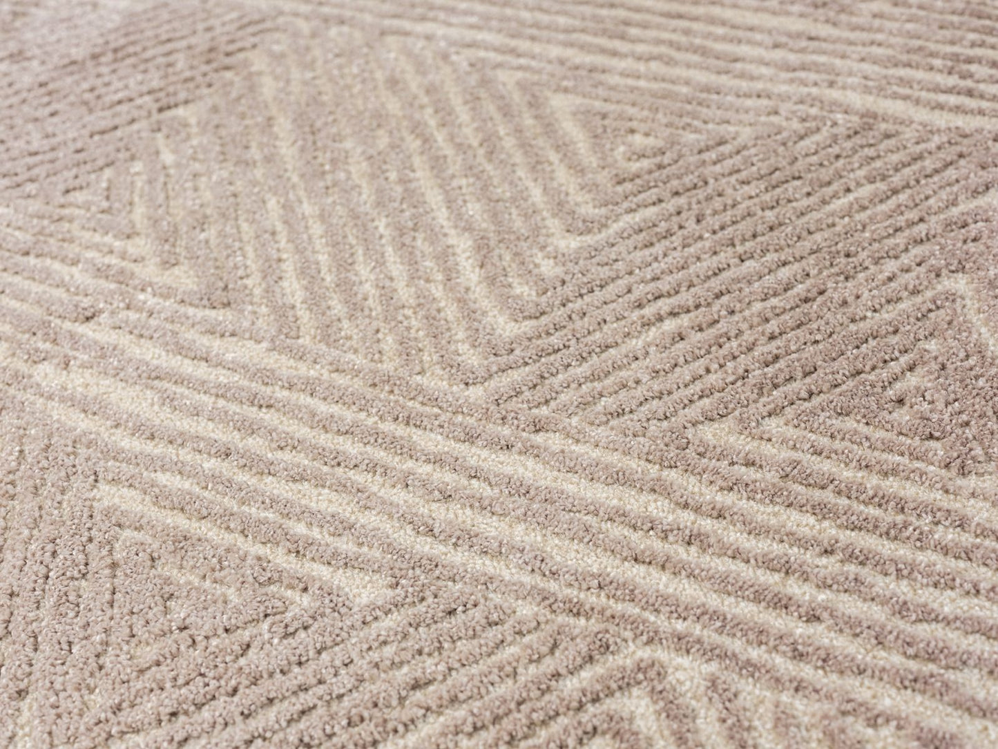 Teppich Nova rechteckig Streifenmuster 13 mm Höhe 160 x 230 cm 200x290 cm beige