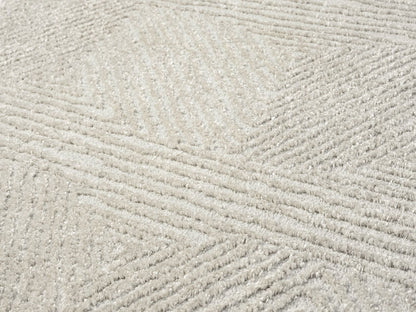 Teppich Nova rechteckig Streifenmuster 13 mm Höhe 160 x 230 cm 200x290 cm grau