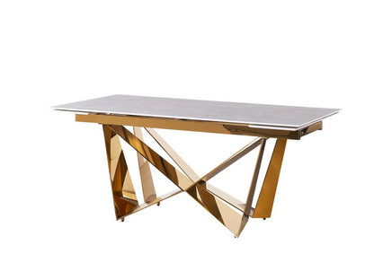 Moderner Esstisch mit Marmor-Optik – ausziehbar von 180 auf 240 cm