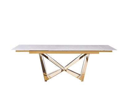 Moderner Esstisch mit Marmor-Optik – ausziehbar von 180 auf 240 cm