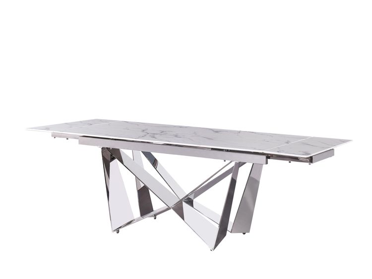 Moderner Esstisch mit Marmor-Optik – ausziehbar von 180 auf 240 cm