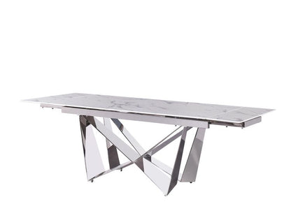 Moderner Esstisch mit Marmor-Optik – ausziehbar von 180 auf 240 cm