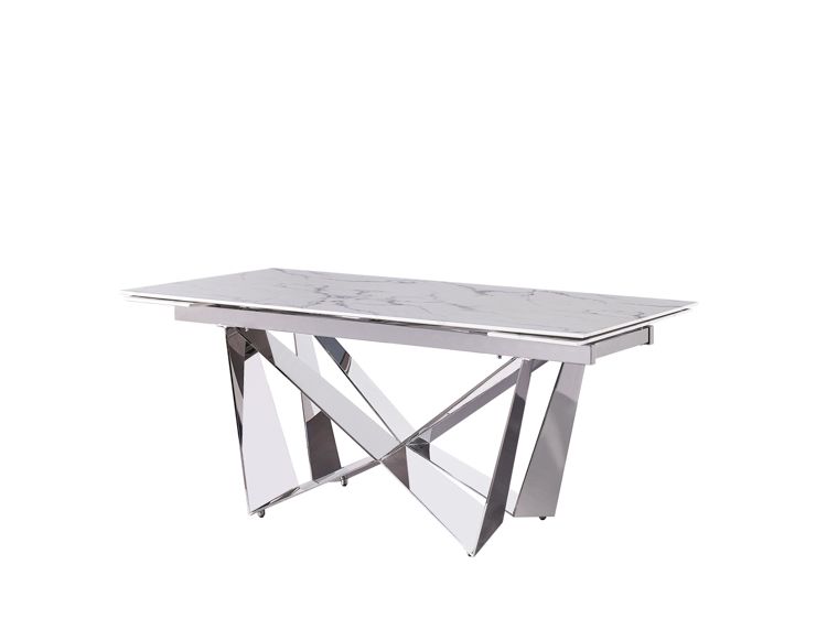 Moderner Esstisch mit Marmor-Optik – ausziehbar von 180 auf 240 cm