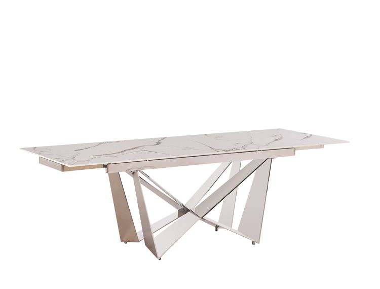Moderner Esstisch mit Marmor-Optik – ausziehbar von 180 auf 240 cm