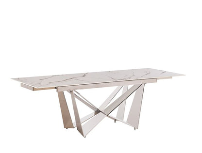 Moderner Esstisch mit Marmor-Optik – ausziehbar von 180 auf 240 cm