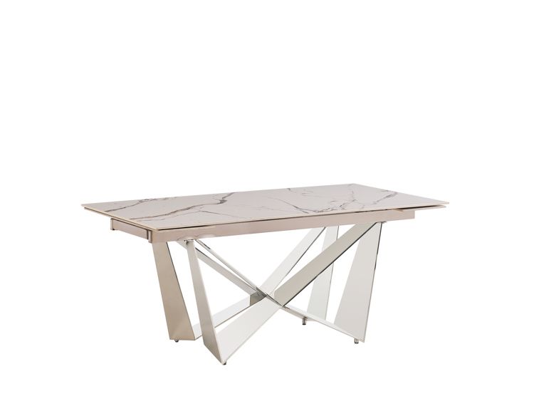 Moderner Esstisch mit Marmor-Optik – ausziehbar von 180 auf 240 cm