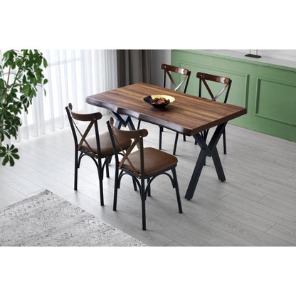 Esstisch Nussbaum Efor 80x140x78 cm