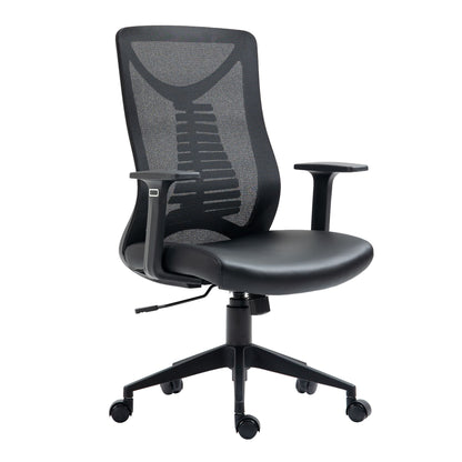 Ergonomischer Bürostuhl Schwarz – Komfortabler Schreibtischstuhl für Büro, Homeoffice