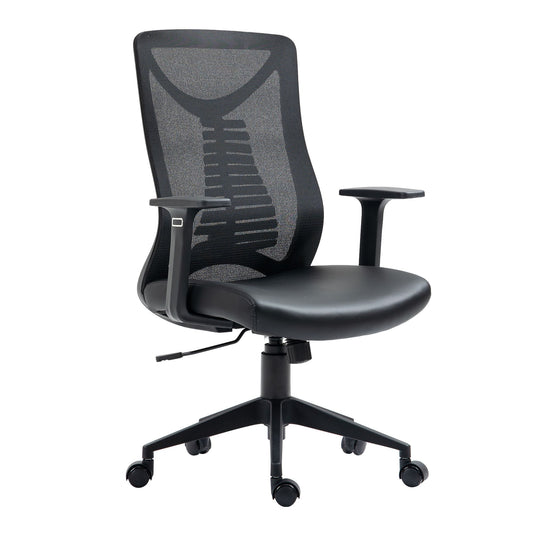 Ergonomischer Bürostuhl Schwarz – Komfortabler Schreibtischstuhl für Büro, Homeoffice