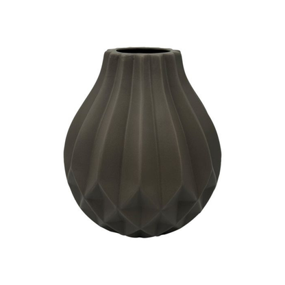 Deko- Vase NORA aus hochwertige Keramik Ø22,5X25,5 CM Grau