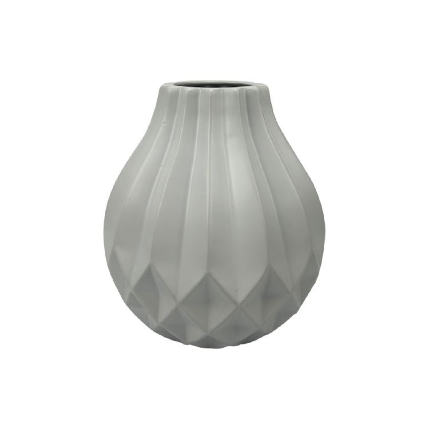Deko- Vase NORA aus hochwertige Keramik  Ø22,5X25,5 CM Weiß