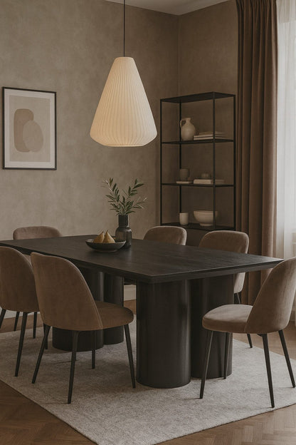 Esstisch Enna MDF in schwarzer Holz Optik 200cm