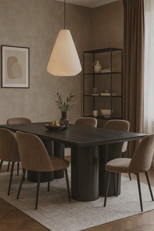 Esstisch Enna MDF in schwarzer Holz Optik 200cm
