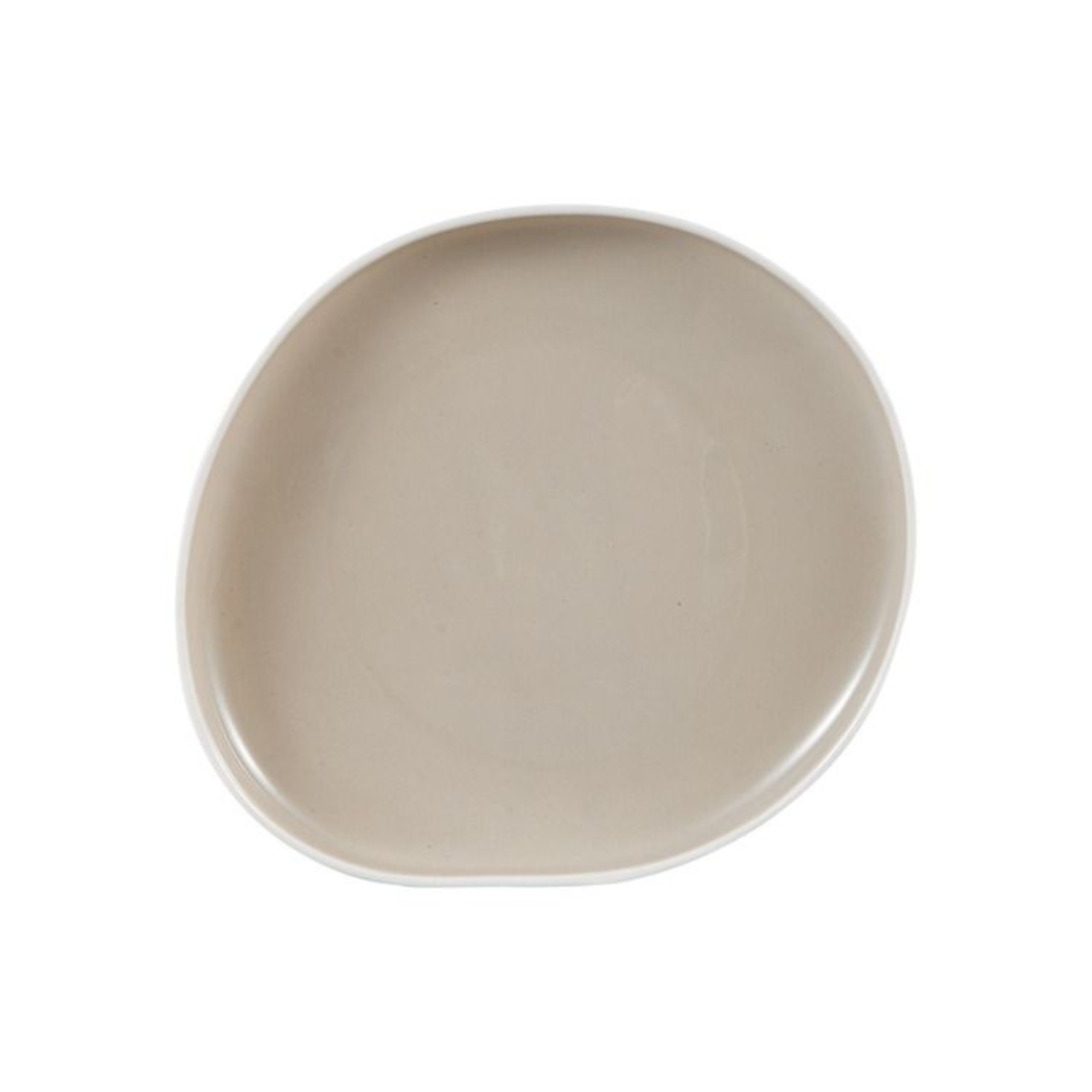 BRICARD Geschirr-Set Barles Tafelgeschirr, Porzellan, spülmaschinenfest 25-tlg. weiß-beige