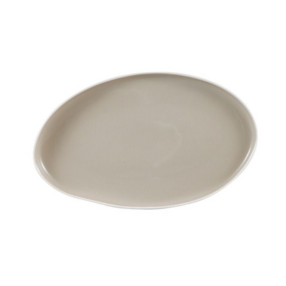 BRICARD Geschirr-Set Barles Tafelgeschirr, Porzellan, spülmaschinenfest 25-tlg. weiß-beige