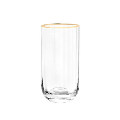 Bricard Gläser-Set Cadiz Trinkgläser Softdrinkgläser 350 ml 4er- Set Gold