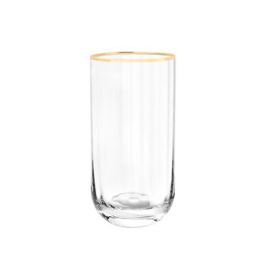 Bricard Gläser-Set Cadiz Trinkgläser Softdrinkgläser 350 ml 4er- Set Gold