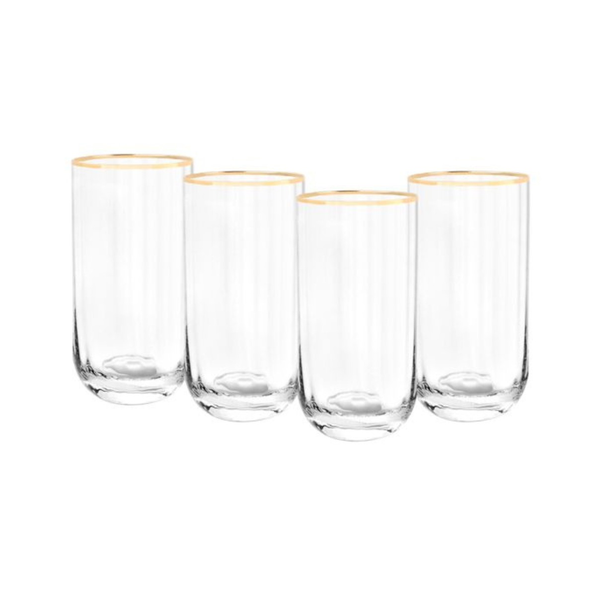 Bricard Gläser-Set Cadiz Trinkgläser Softdrinkgläser 350 ml 4er- Set Gold
