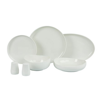 Bricard Colmar Geschirr-Set weiß 27-tlg. 6 Personen Porzellan