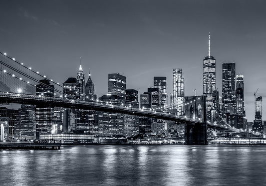 Broklyn Bridge schwarz-weiß Gemälde 100x70 cm