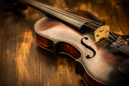 Violine Gemälde 100x70 cm