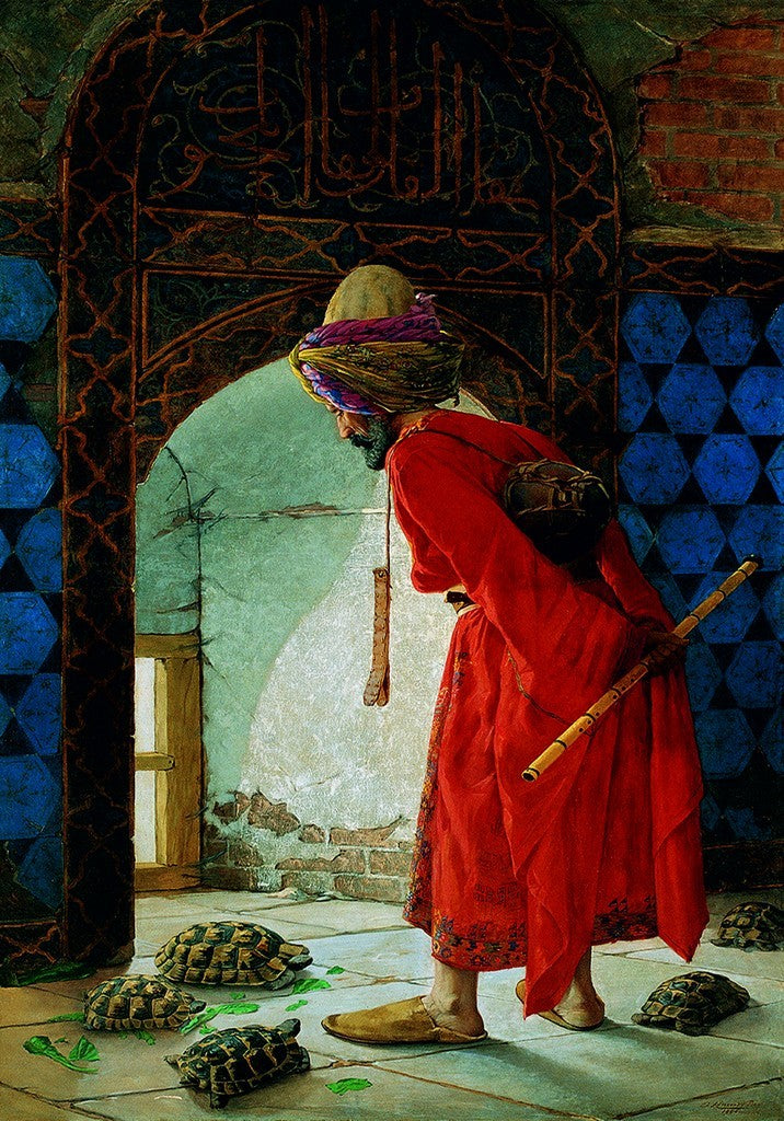 Osman Hamdi Gemälde 100x70 cm