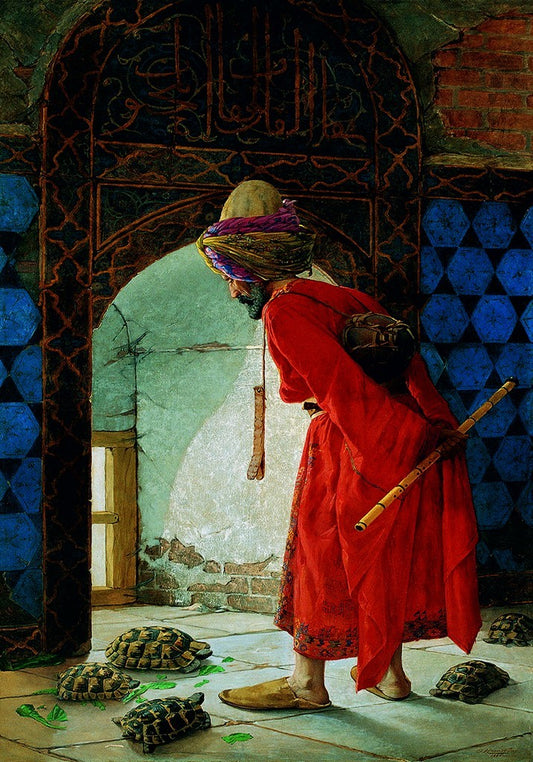 Osman Hamdi Gemälde 100x70 cm