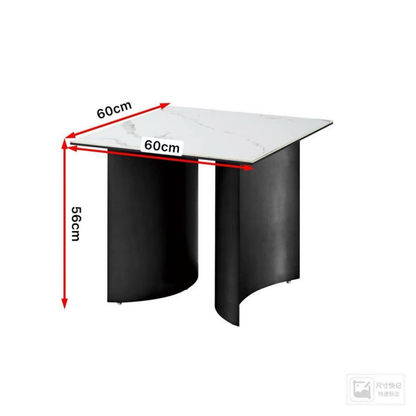 Couchtisch Verona edles Marmor Design weiß mit speziell gefertigten Tischbeinen