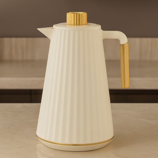 Thermosflasche ERA  1,0 L Beige-Gold