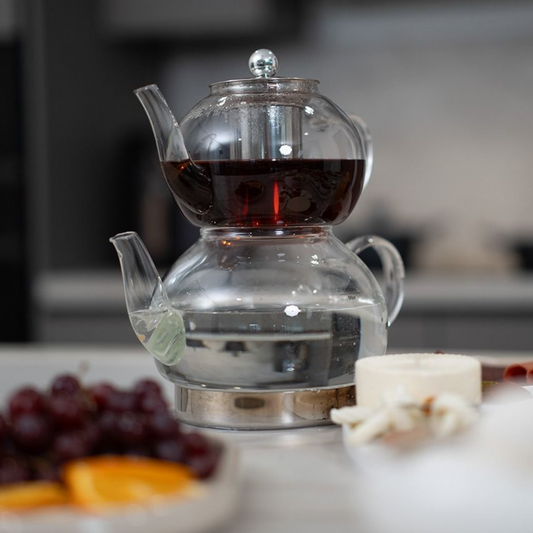 Teekanne Jada 2er Set transparent Glas  1,0/2,0 L